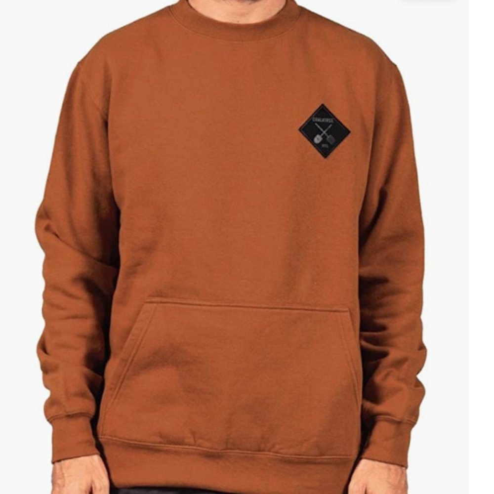 Coalatree Organic Crewneck Sweatshirt in Burnt Orange